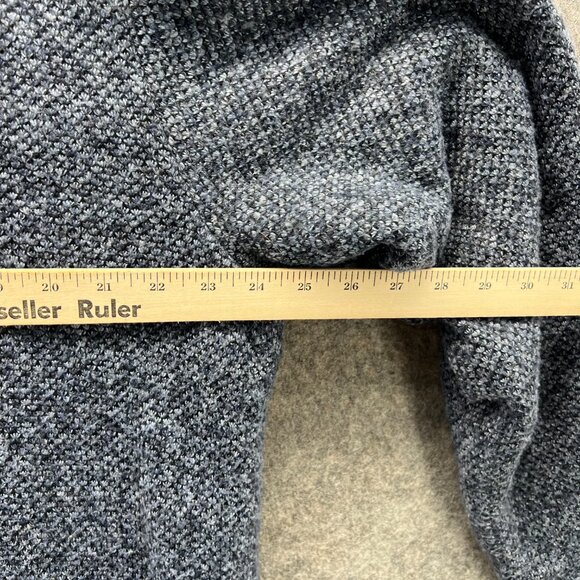 Orvis Brighton Sweater Men Extra Large Blue 1/4 Zip Sherpa Lined Pullover Fleece - Picture 11 of 12